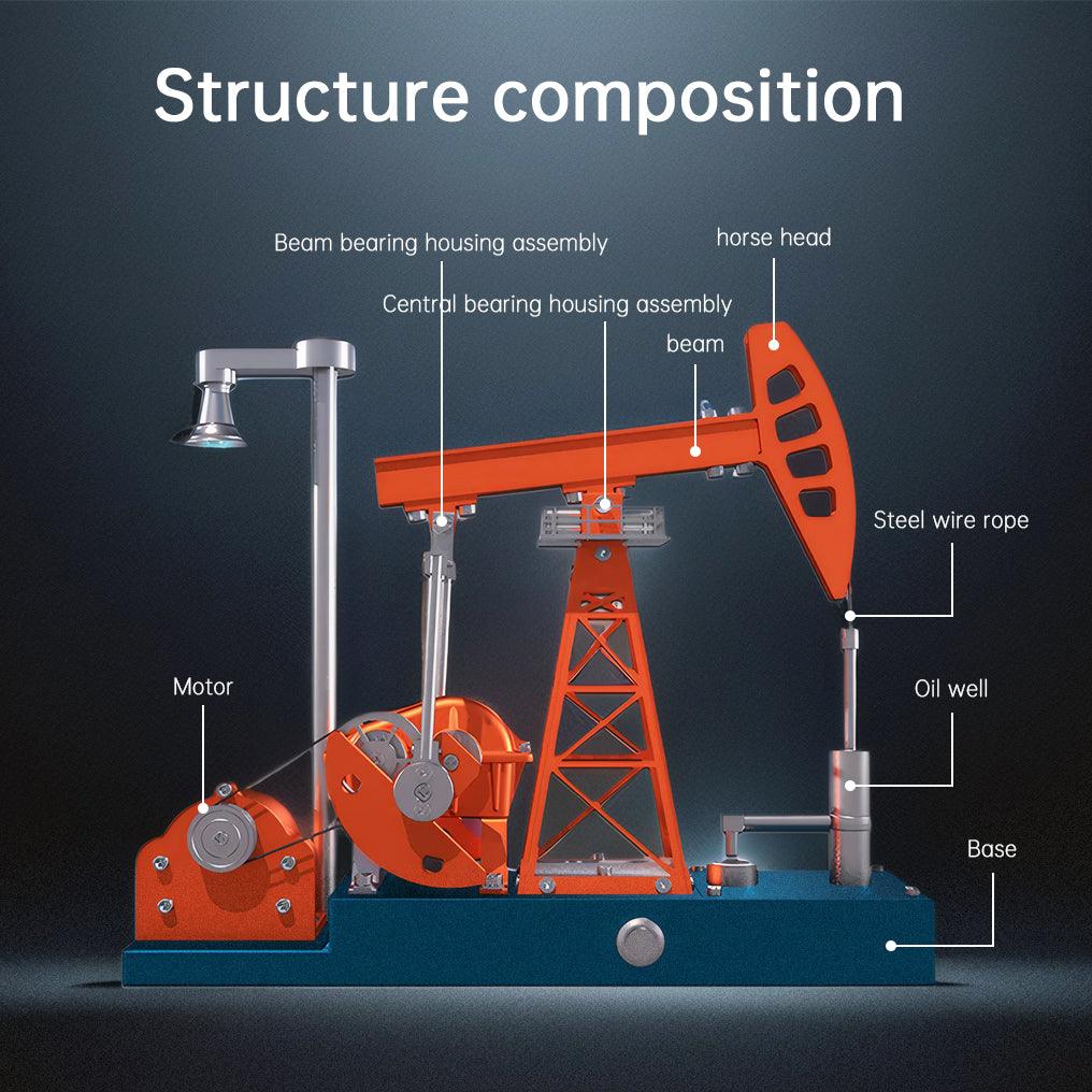 Desktrim™ | DIY Educational 3D Metal Oilfield Working Equipment with Pumping Unit that Works