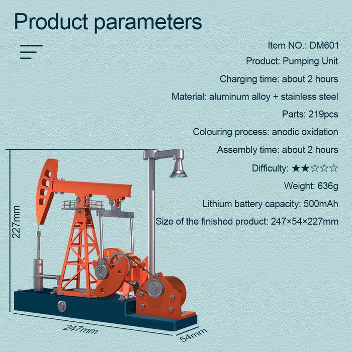 Desktrim™ | DIY Educational 3D Metal Oilfield Working Equipment with Pumping Unit that Works