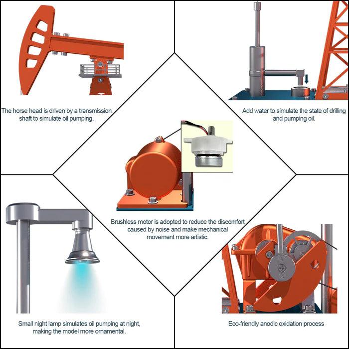 Desktrim™ | DIY Educational 3D Metal Oilfield Working Equipment with Pumping Unit that Works