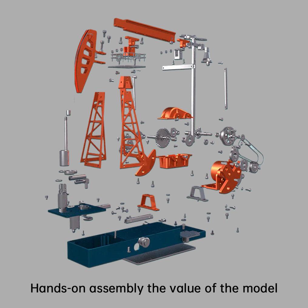 Desktrim™ | DIY Educational 3D Metal Oilfield Working Equipment with Pumping Unit that Works