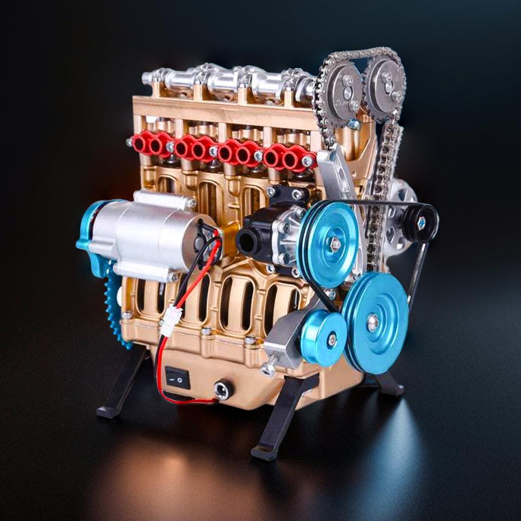 Desktrim™ | DIY Full Metal 4 Cylinder Car Engine Assembly Kit