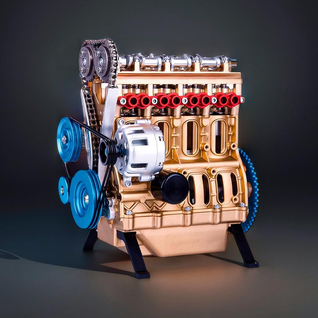 Desktrim™ | DIY Full Metal 4 Cylinder Car Engine Assembly Kit