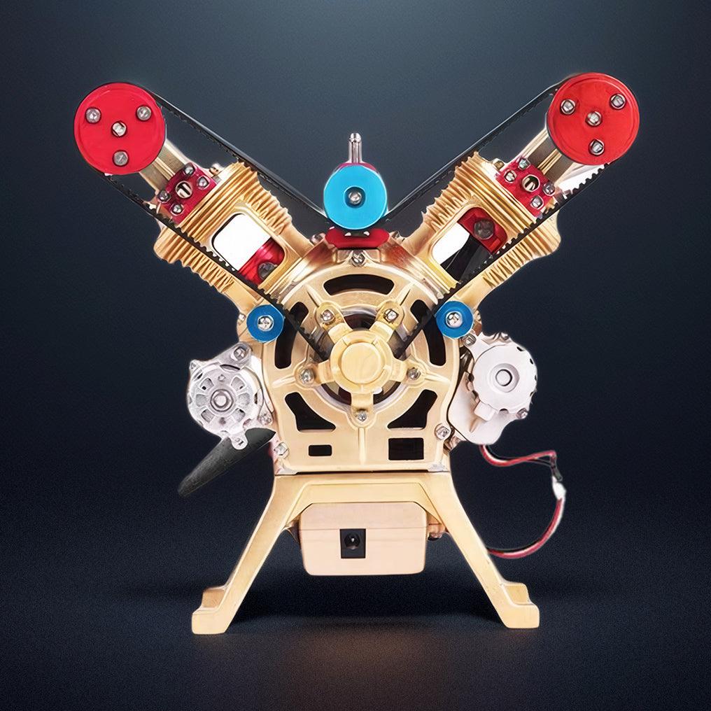 Desktrim™ | DIY Full Metal V2 Car Engine Assembly Kit that Work