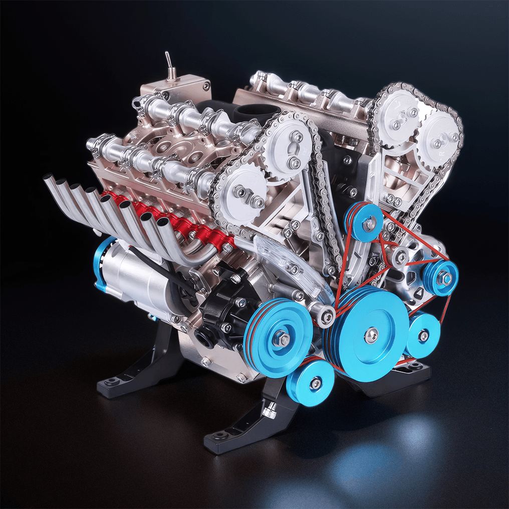 Desktrim™ | DIY Full Metal V8 Engine Model Kit RC 1: 3 Mini V8 Motor That Run 500+Pcs
