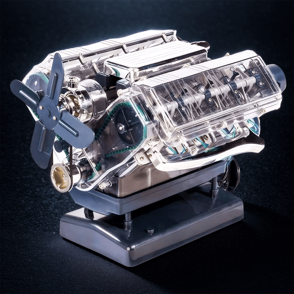 Desktrim™ | DIY Mini V8 Engine Model Kit Working Miniature Motor