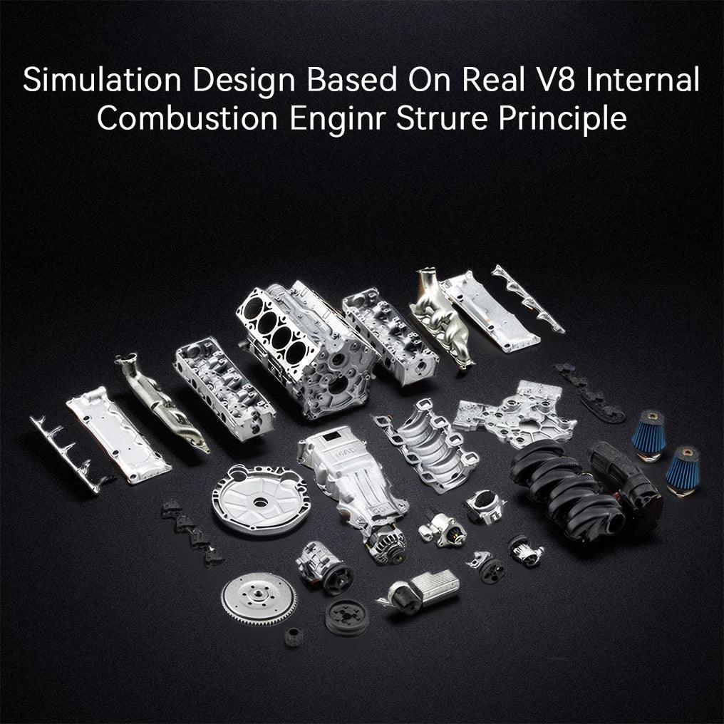 Desktrim™ | DIY Mini Motor V8 Engine RC Performance V8 Engine
