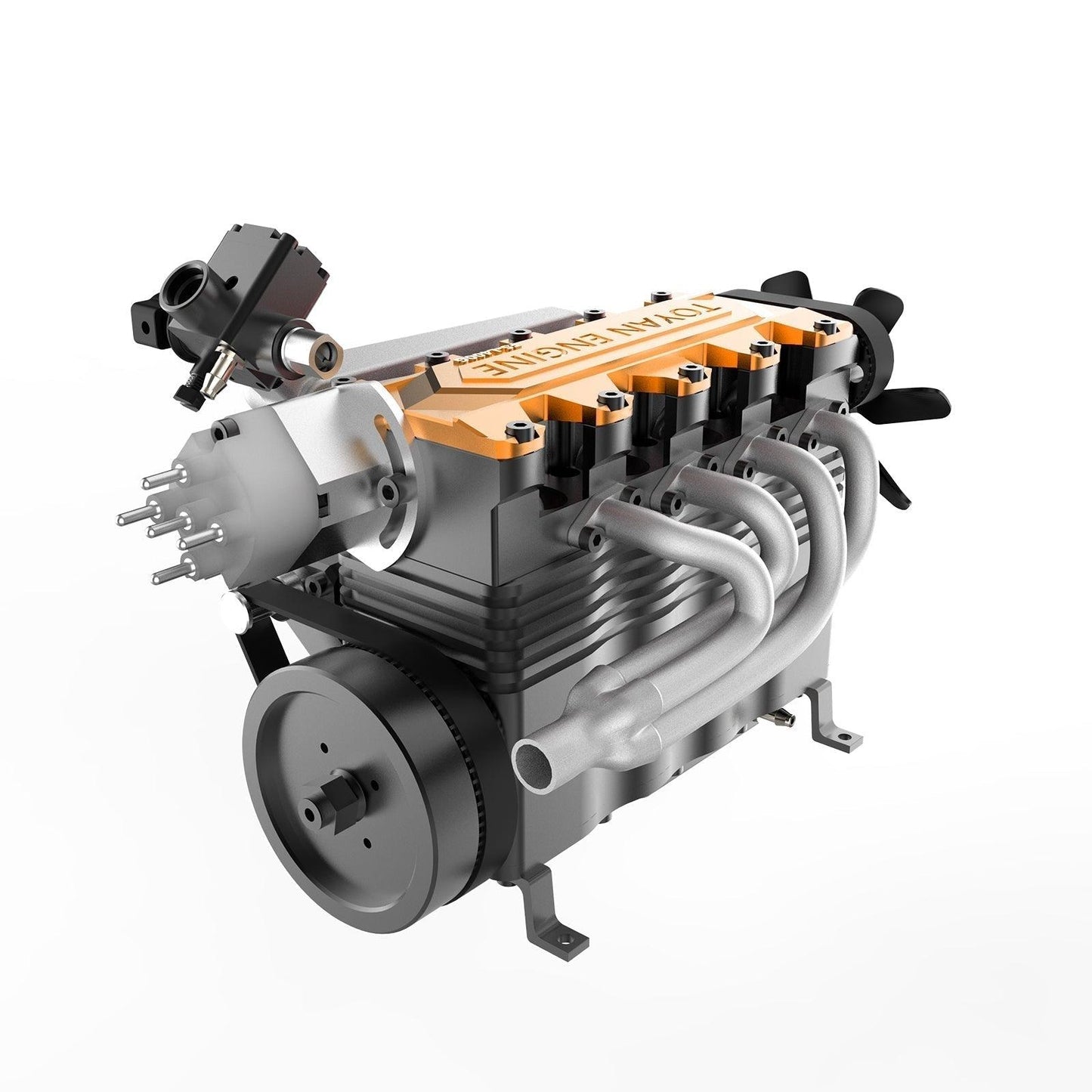 Desktrim™ | DIY OHC L4 Engine 14CC Gasoline Water-cooled Engine Model Kit FS-L400BGC
