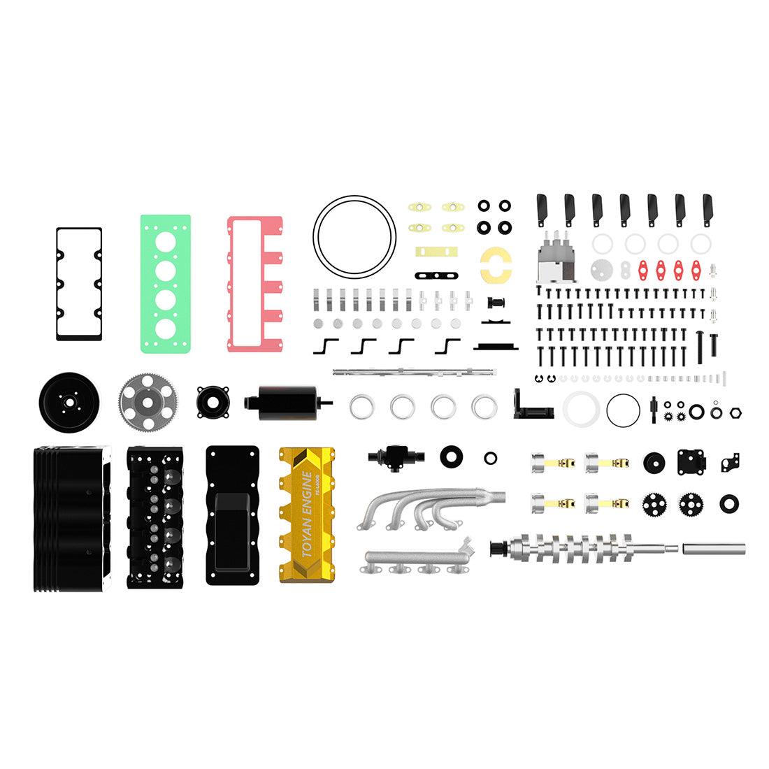Desktrim™ | DIY OHC L4 Engine 14CC Gasoline Water-cooled Engine Model Kit FS-L400BGC
