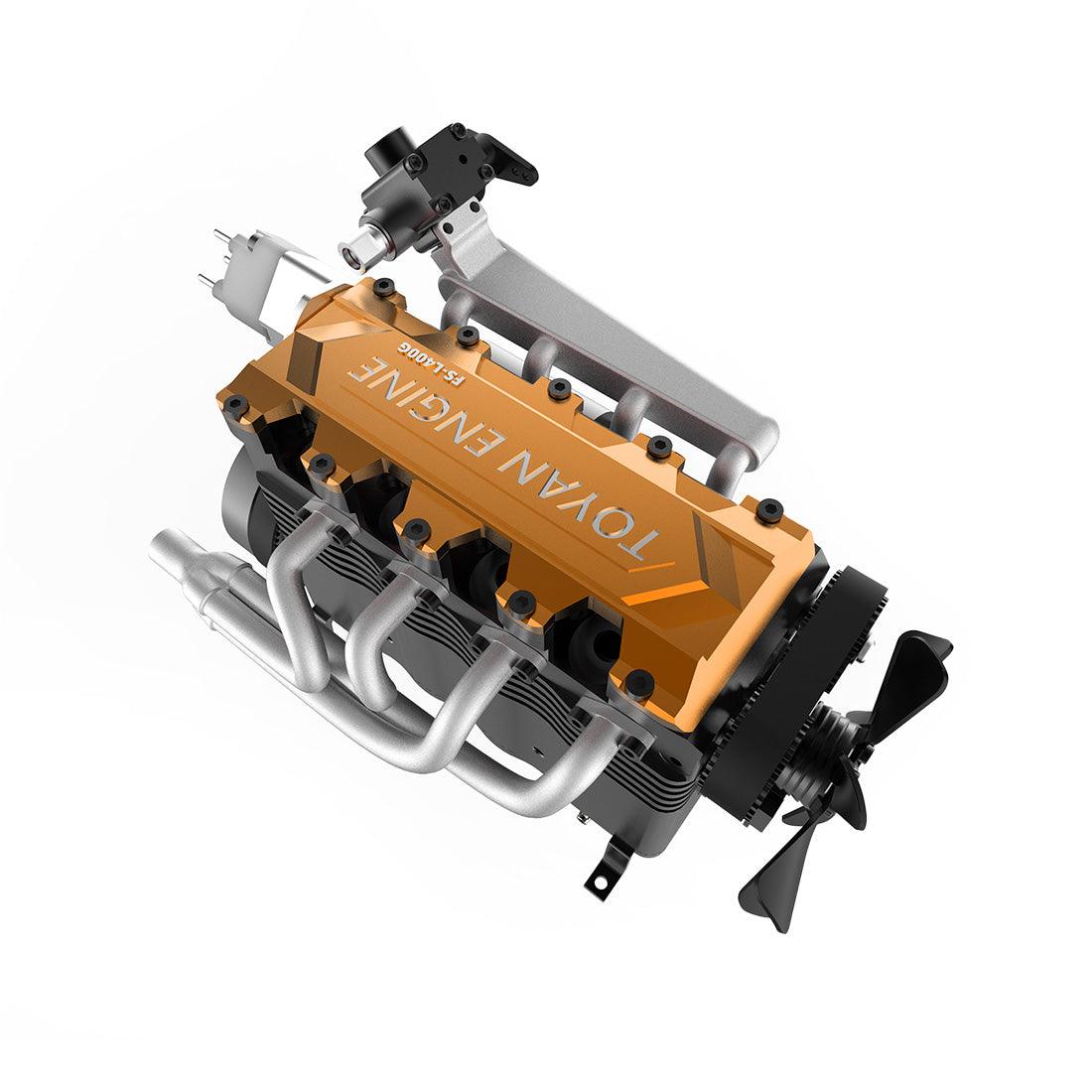Desktrim™ | DIY OHC L4 Engine 14CC Gasoline Water-cooled Engine Model Kit FS-L400BGC