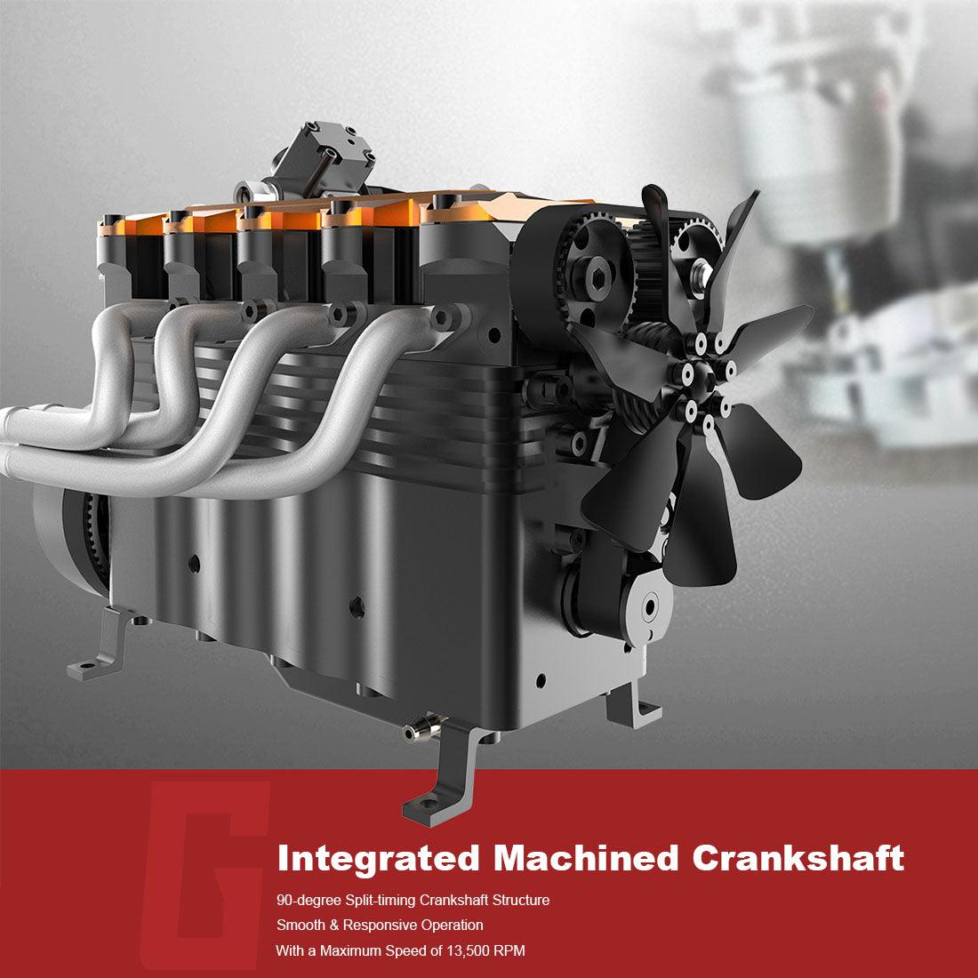 Desktrim™ | DIY OHC L4 Engine 14CC Gasoline Water-cooled Engine Model Kit FS-L400BGC