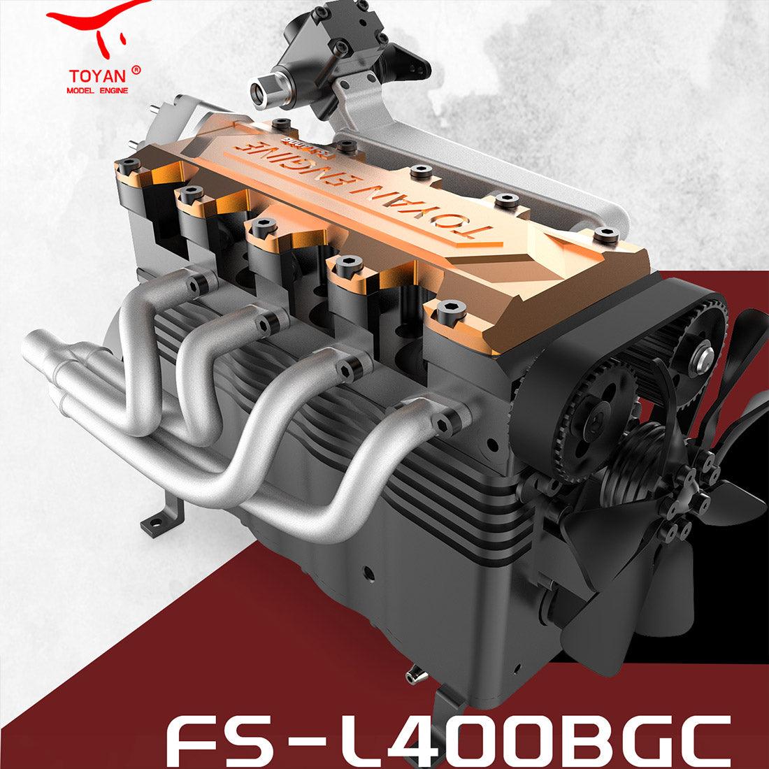 Desktrim™ | DIY OHC L4 Engine 14CC Gasoline Water-cooled Engine Model Kit FS-L400BGC