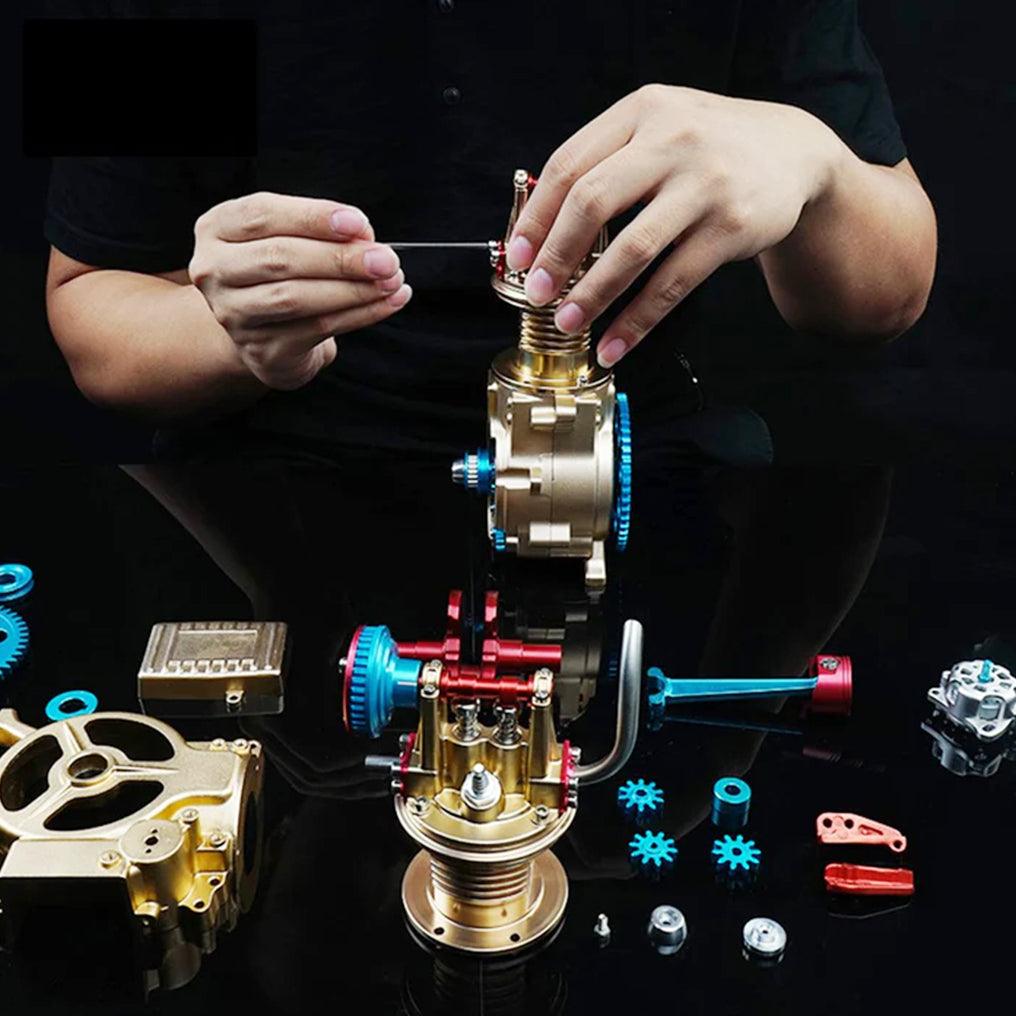 Desktrim™ | DIY Single-cylinder Car Engine Assembly Kit Build Kit Gift Toy for Collection