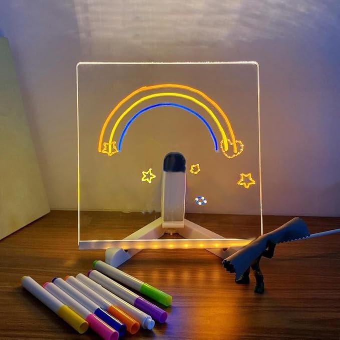 Desktrim™ | Personalized LED Erasable Acrylic Lamp for Kids