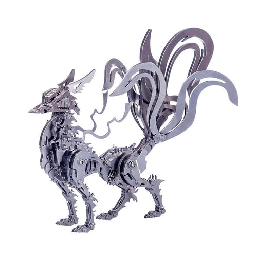 Desktrim™ | DIY 3D Metal Mechanical Nine-tailed Fox Puzzle Model Kit Assembly
