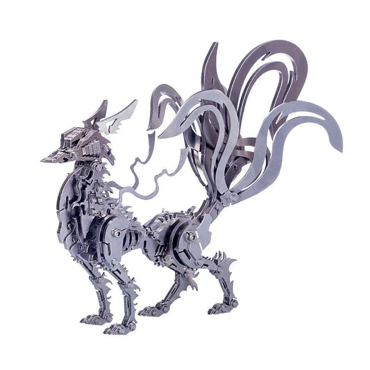Desktrim™ | DIY 3D Metal Mechanical Nine-tailed Fox Puzzle Model Kit Assembly