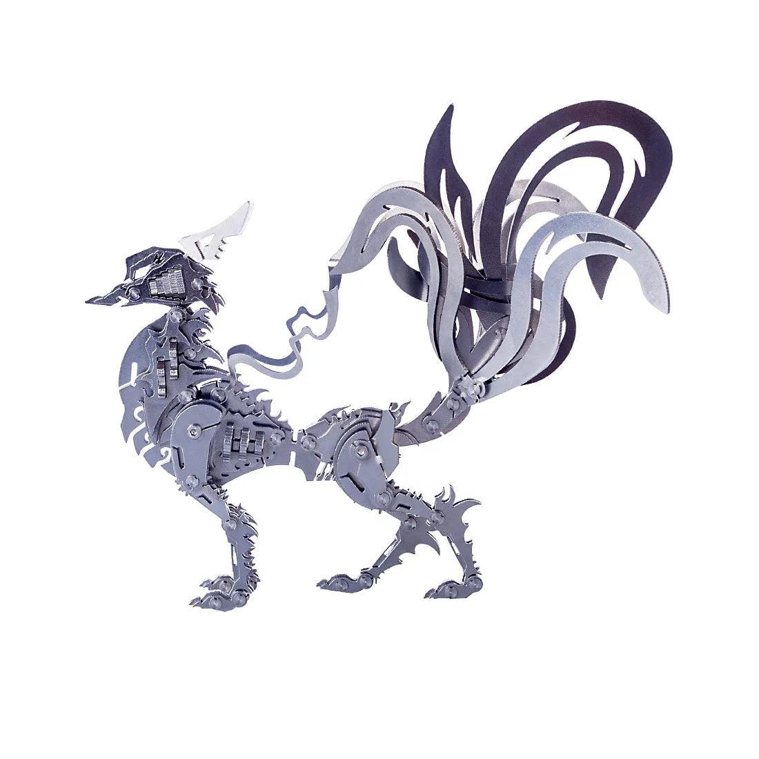 Desktrim™ | DIY 3D Metal Mechanical Nine-tailed Fox Puzzle Model Kit Assembly