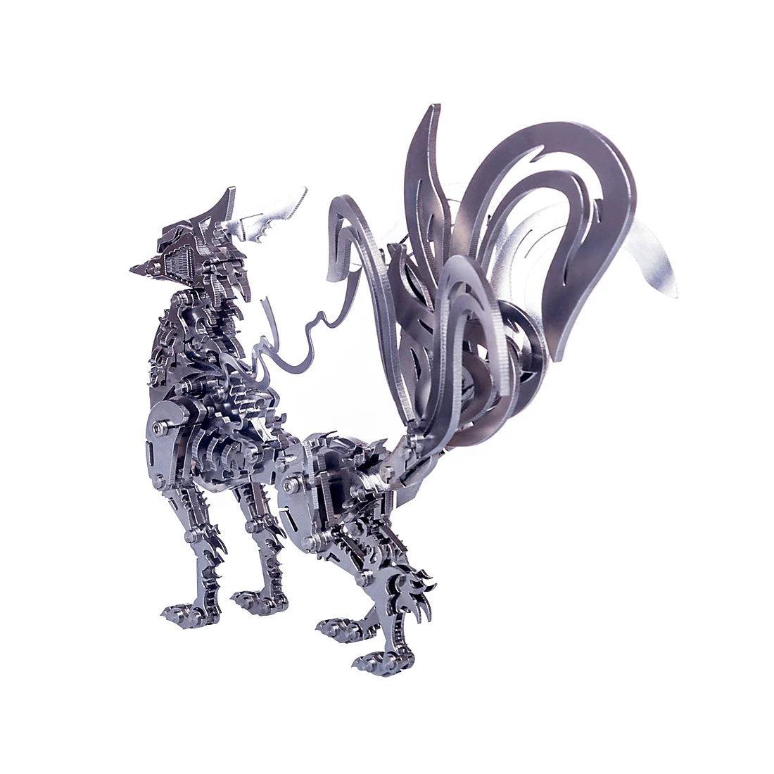 Desktrim™ | DIY 3D Metal Mechanical Nine-tailed Fox Puzzle Model Kit Assembly