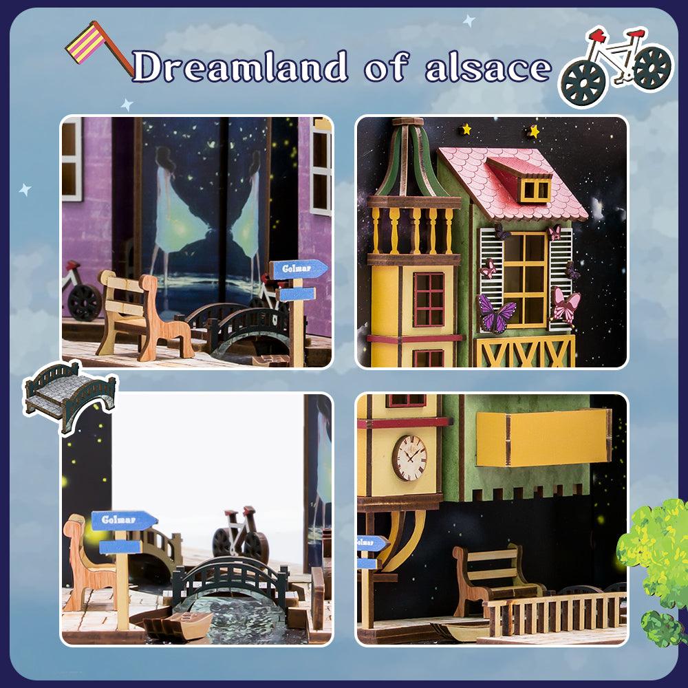 Desktrim™ | Diy Book Nook Shelf - Dreamland Of Alsace