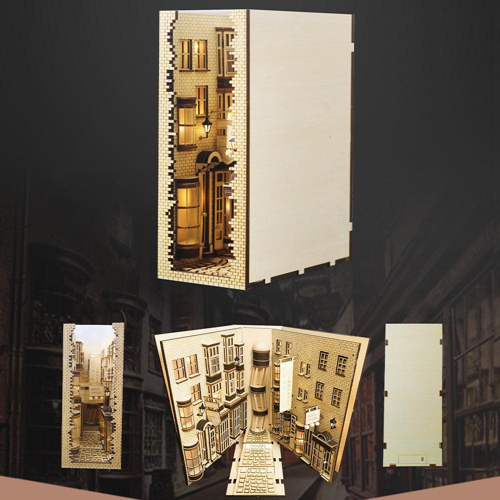 Desktrim™ | Diy Book Nook Shelf - Ancient Street