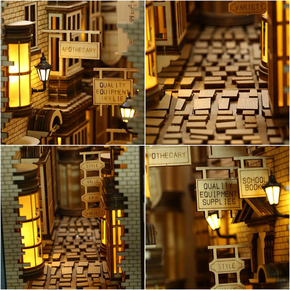 Desktrim™ | Diy Book Nook Shelf - Ancient Street