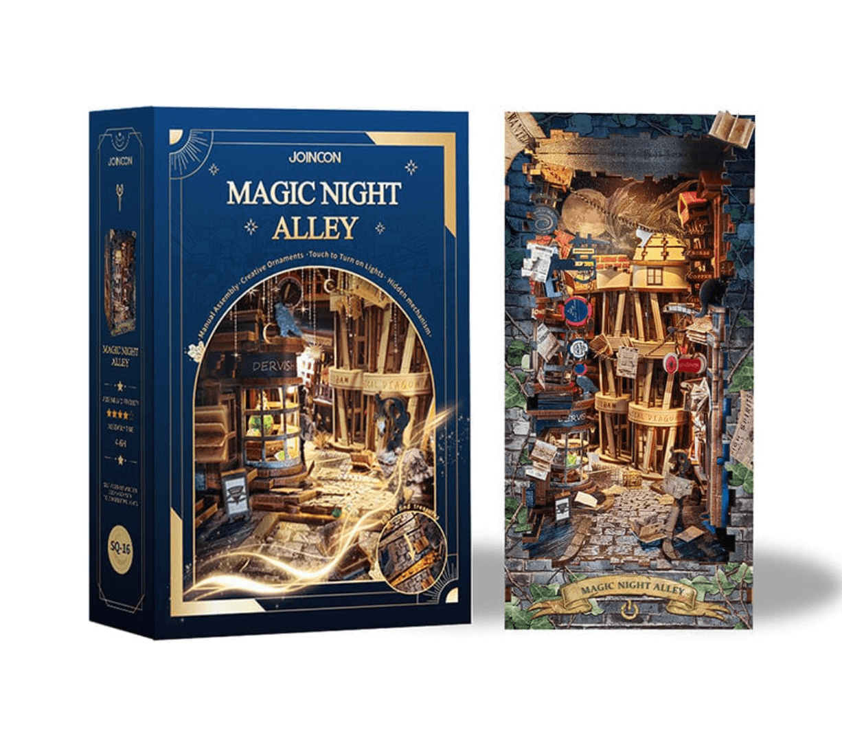 Desktrim⢠| Diy Book Nook Shelf - Magic 3D Bookends Collection