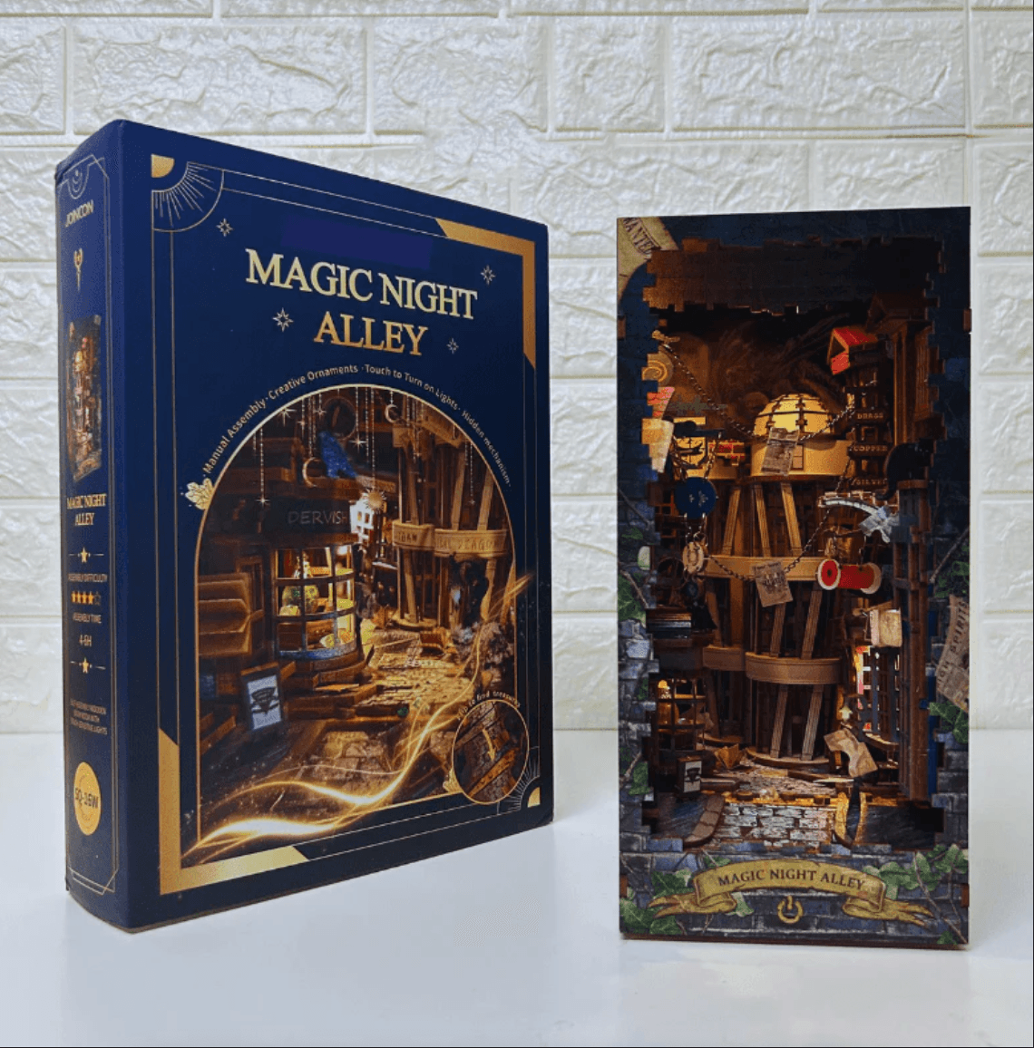 Desktrim⢠| Diy Book Nook Shelf - Magic 3D Bookends Collection