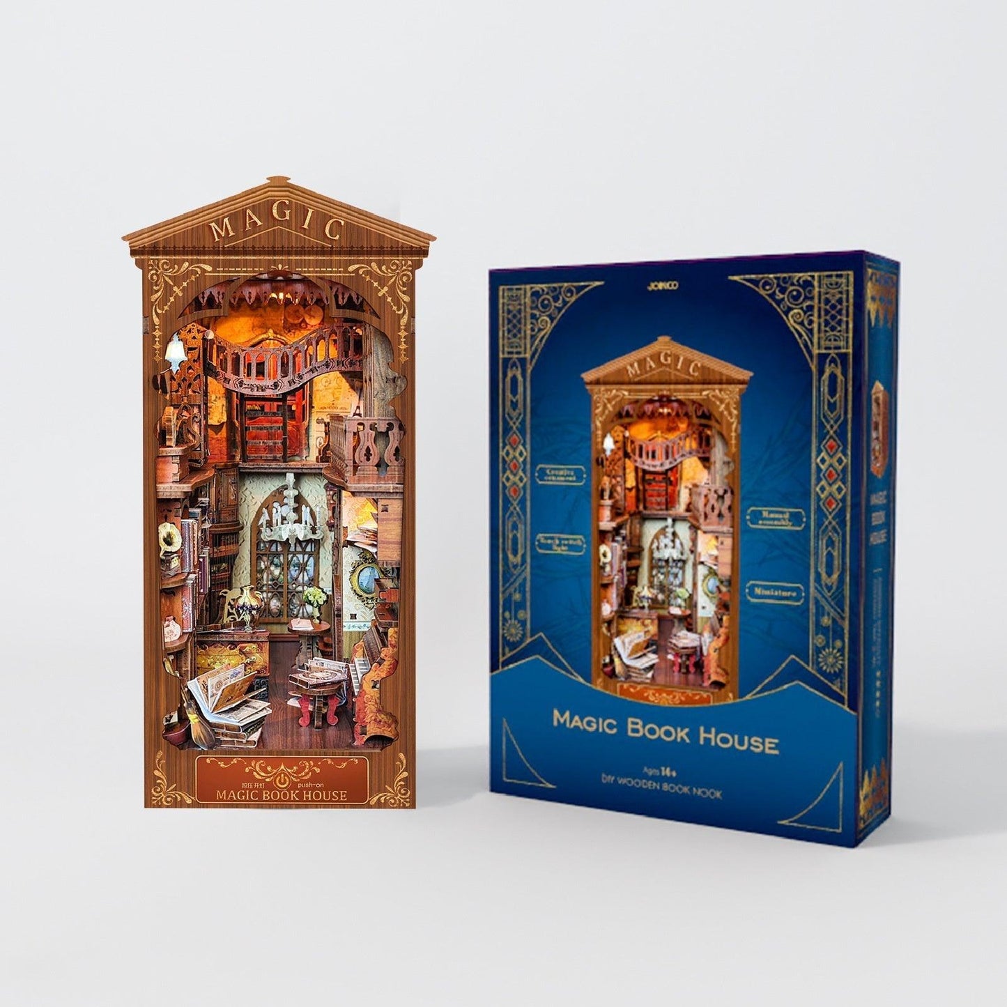 Desktrim⢠| Diy Book Nook Shelf - Magic 3D Bookends Collection