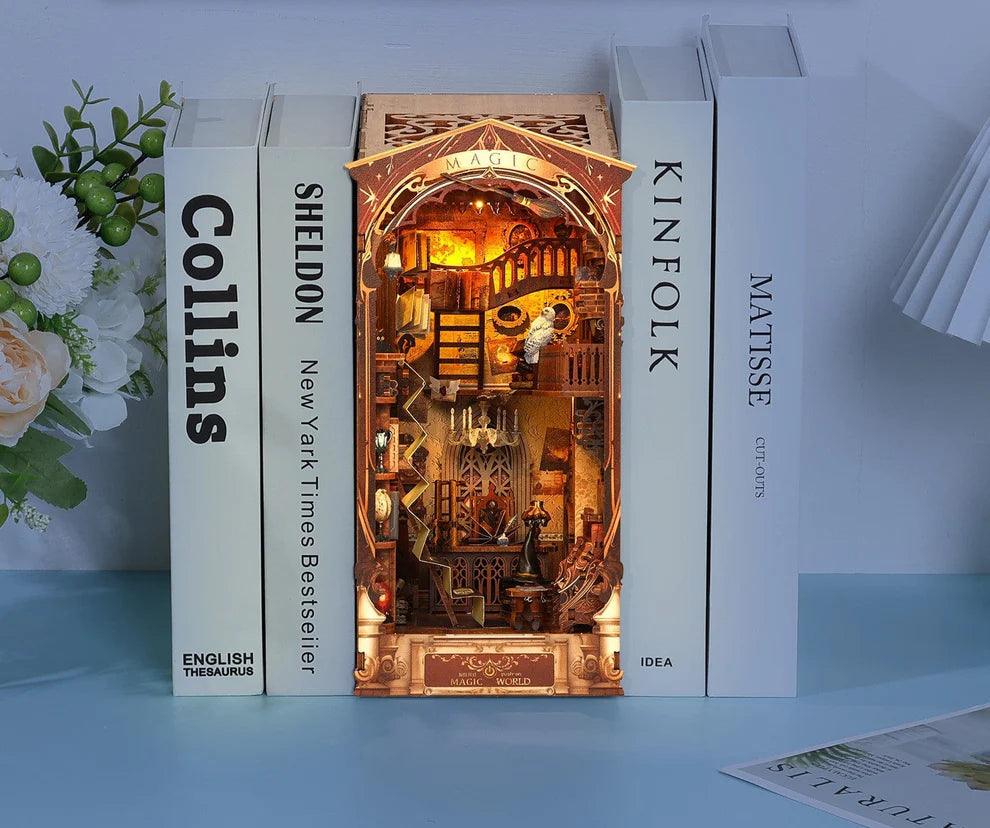 Desktrim⢠| Diy Book Nook Shelf - Magic 3D Bookends Collection
