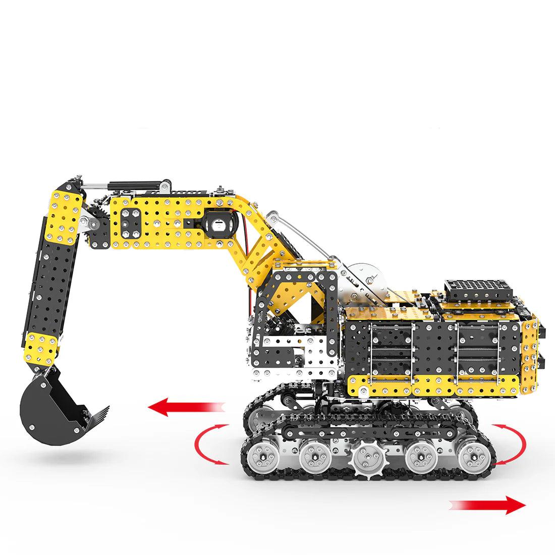Desktrim™ | Remote Control Metal Excavator 3D Puzzle - 2544 Precision Parts