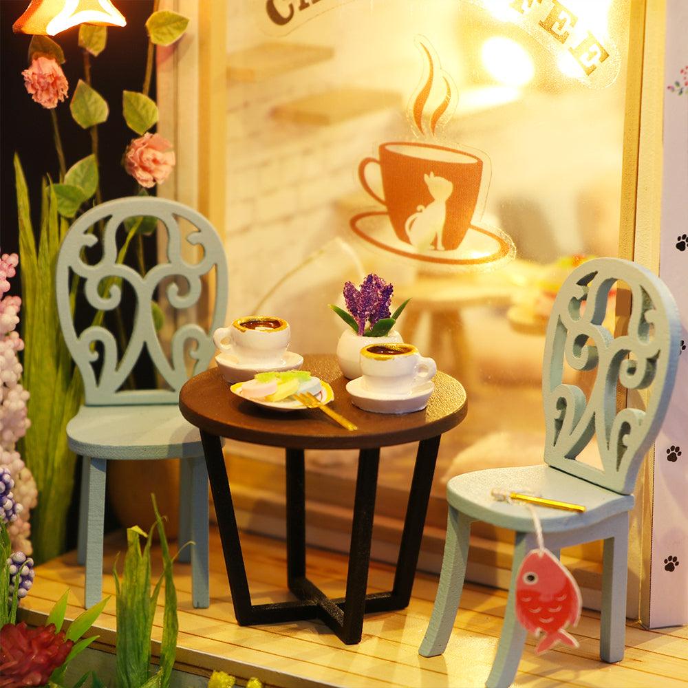 Desktrim™ | DIY Dollhouse Kit (Cat Coffee Garden)