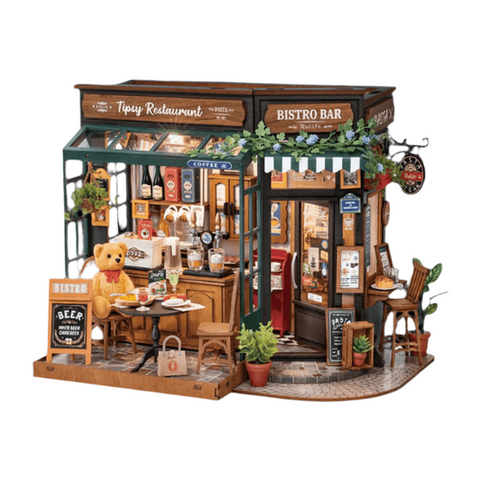 Desktrim™ | DIY Miniature French Bistro Kit - Tipsy Restaurant