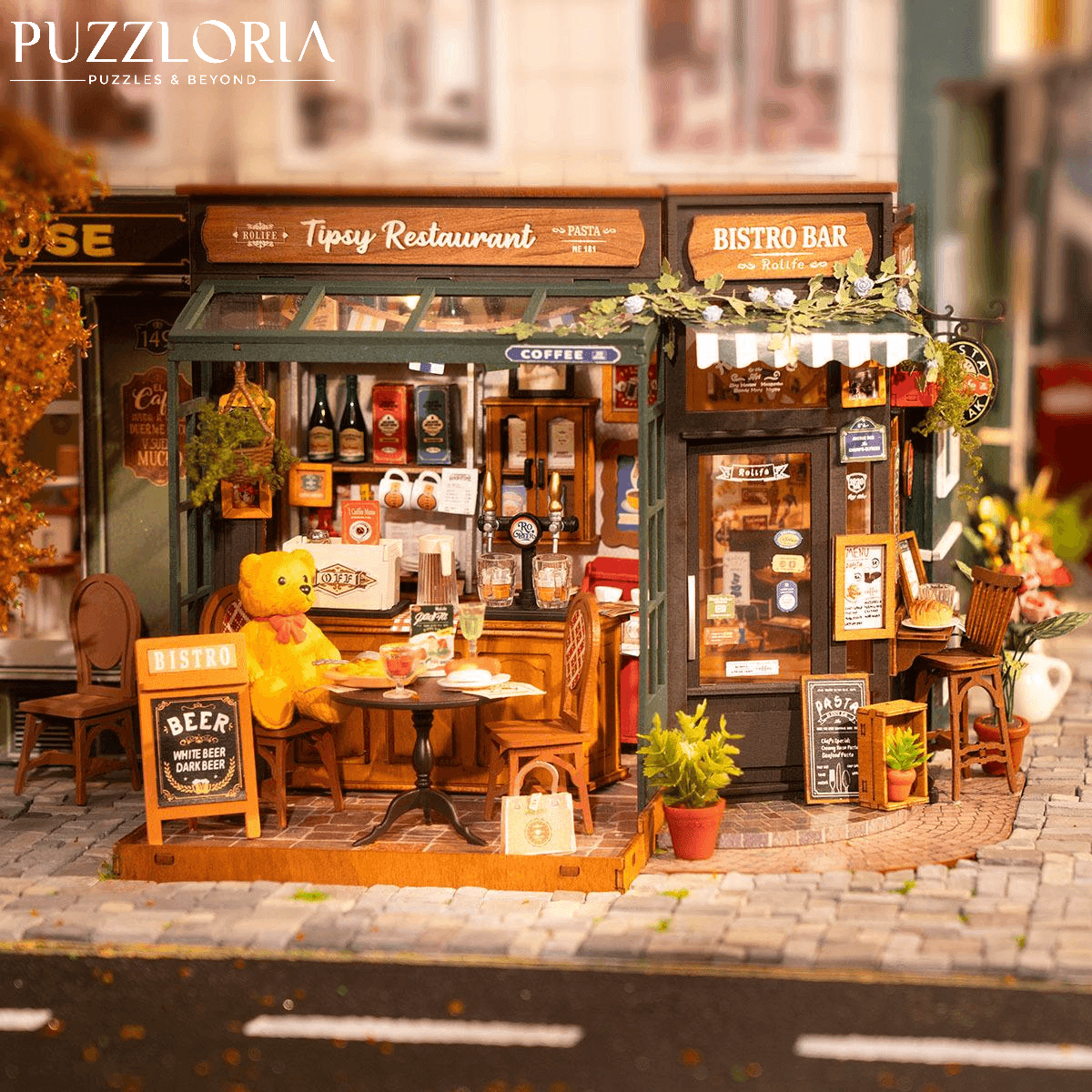 Desktrim™ | DIY Miniature French Bistro Kit - Tipsy Restaurant