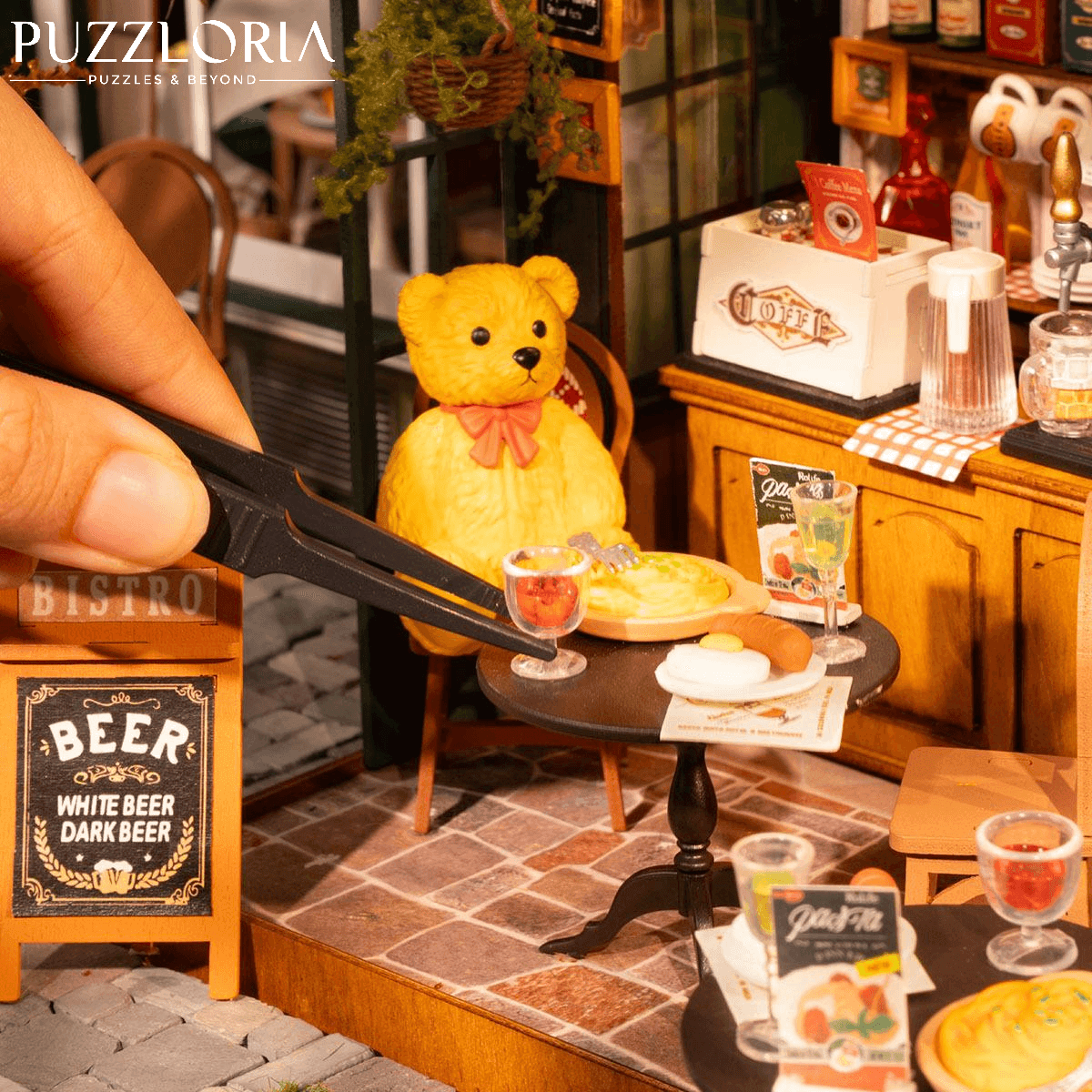 Desktrim™ | DIY Miniature French Bistro Kit - Tipsy Restaurant