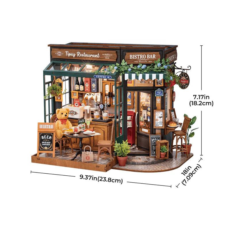 Desktrim™ | DIY Miniature French Bistro Kit - Tipsy Restaurant