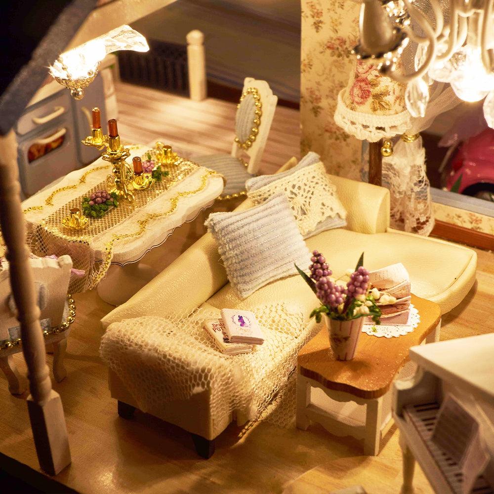 Desktrim™ | PROVENCE LAVENDER Dollhouse Miniature DIY House Toy DIY House Model Miniature House Model Kit Hand Building