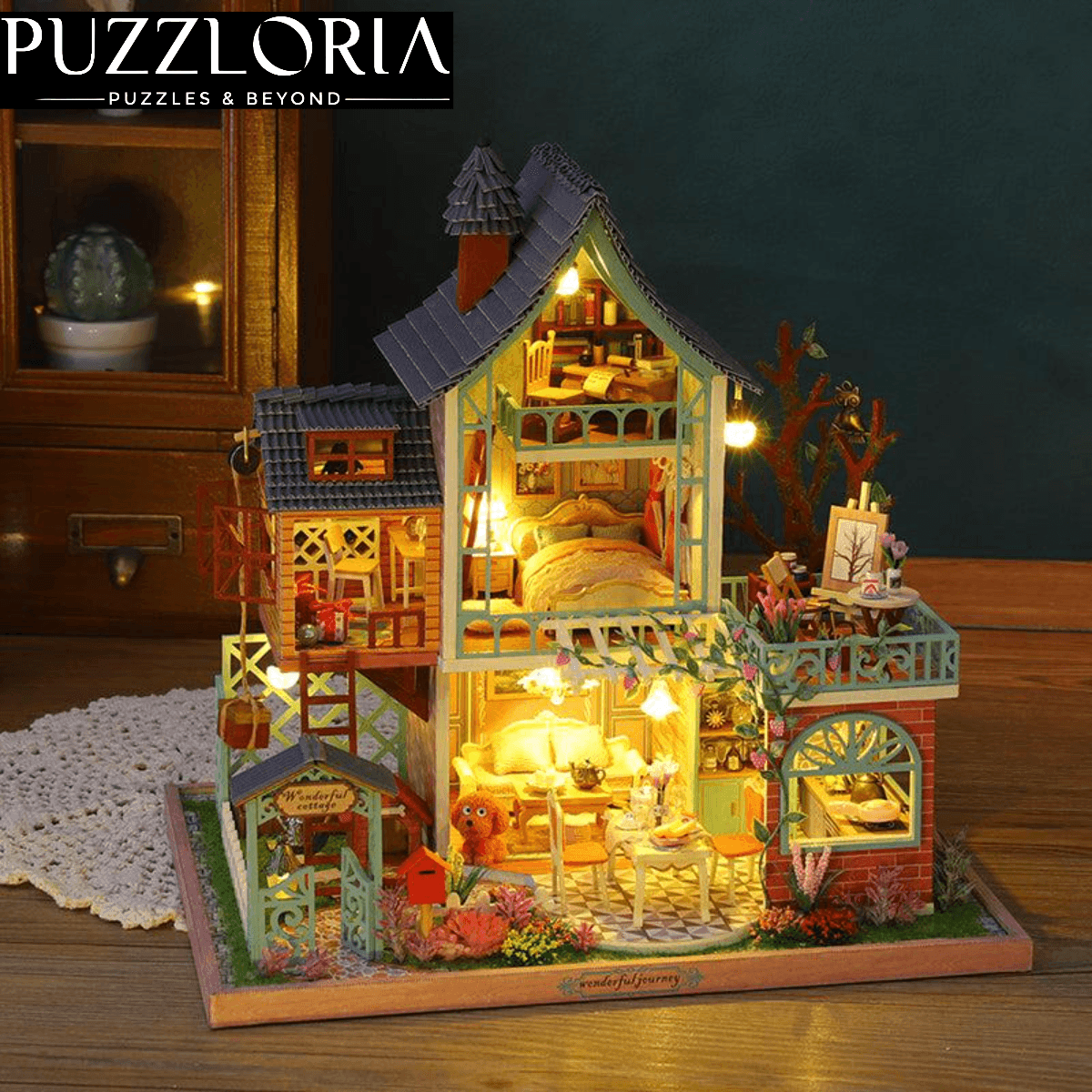 Desktrim™ | Tropical Jungle Resort Miniature DIY Kit