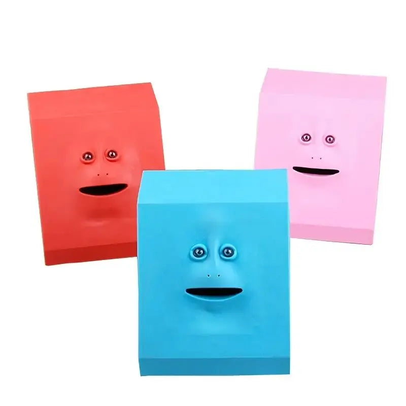 Interactive Sensor Face Bank - Motion-Activated Coin Swallower Savings Box for Children
