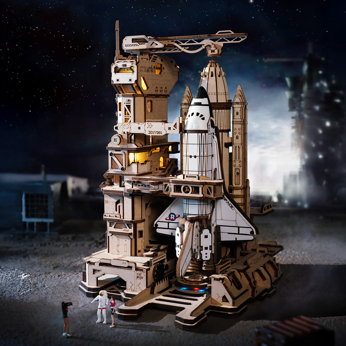 Galactic Launch Commander Space Shuttle 3D Wooden Puzzle