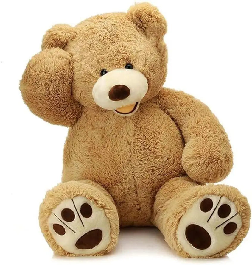 Giant Teddy Bear 4 Feet Big Footprints Plush Stuffed Animals Life Size Large Teddy for Girlfriend Wife Children
