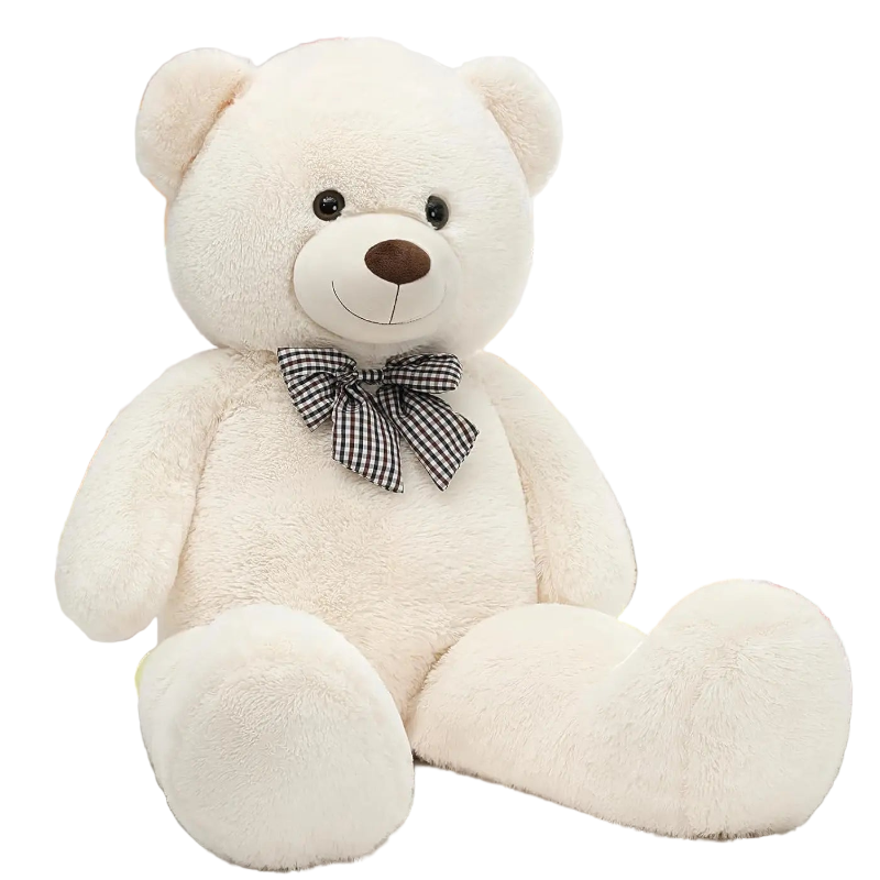 Giant Teddy Bear 4 Feet Big Footprints Plush Stuffed Animals Life Size Large Teddy for Girlfriend Wife Children