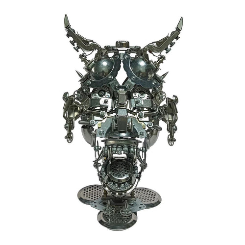 Desktrim™ | DIY 3D Mechanical Punk Hannya Japanese Ghast Mask Metal Puzzles Assembly Model