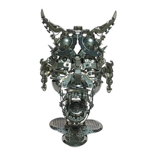 Desktrim™ | DIY 3D Mechanical Punk Hannya Japanese Ghast Mask Metal Puzzles Assembly Model