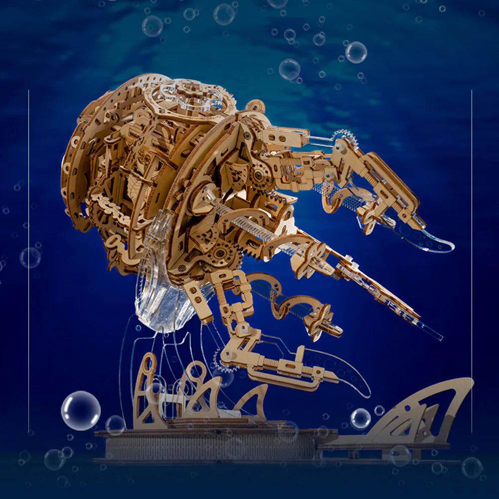 Desktrim™ | Enchanted Aurora Jellyfish Music Box 3D Wooden Puzzle
