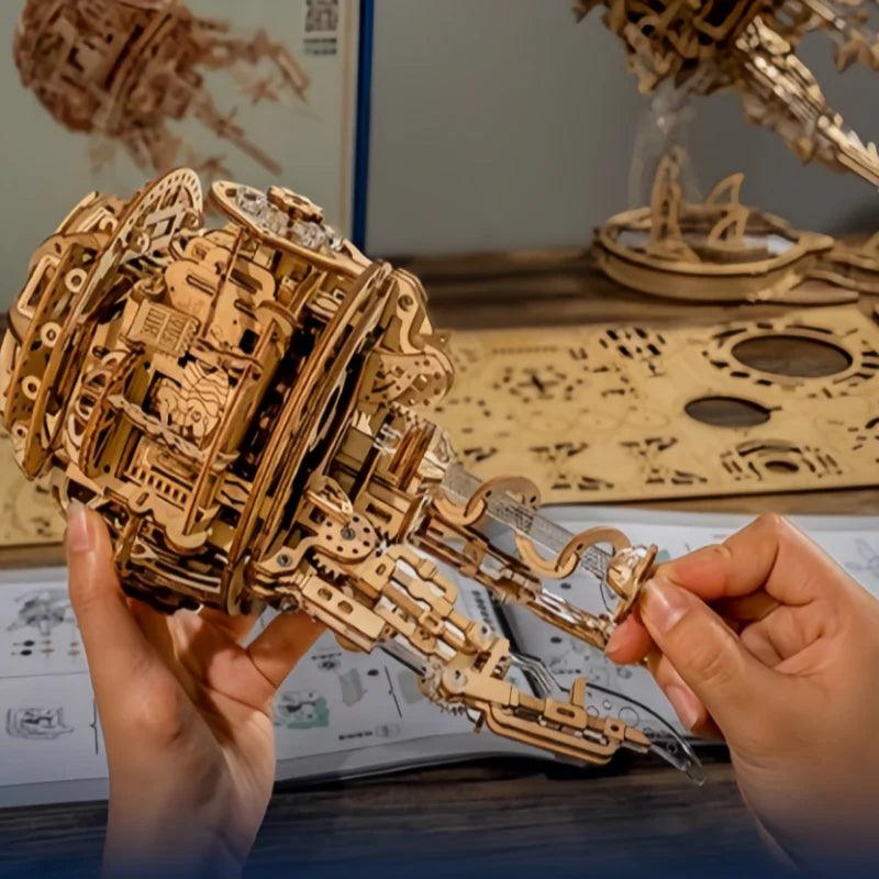 Desktrim™ | Enchanted Aurora Jellyfish Music Box 3D Wooden Puzzle