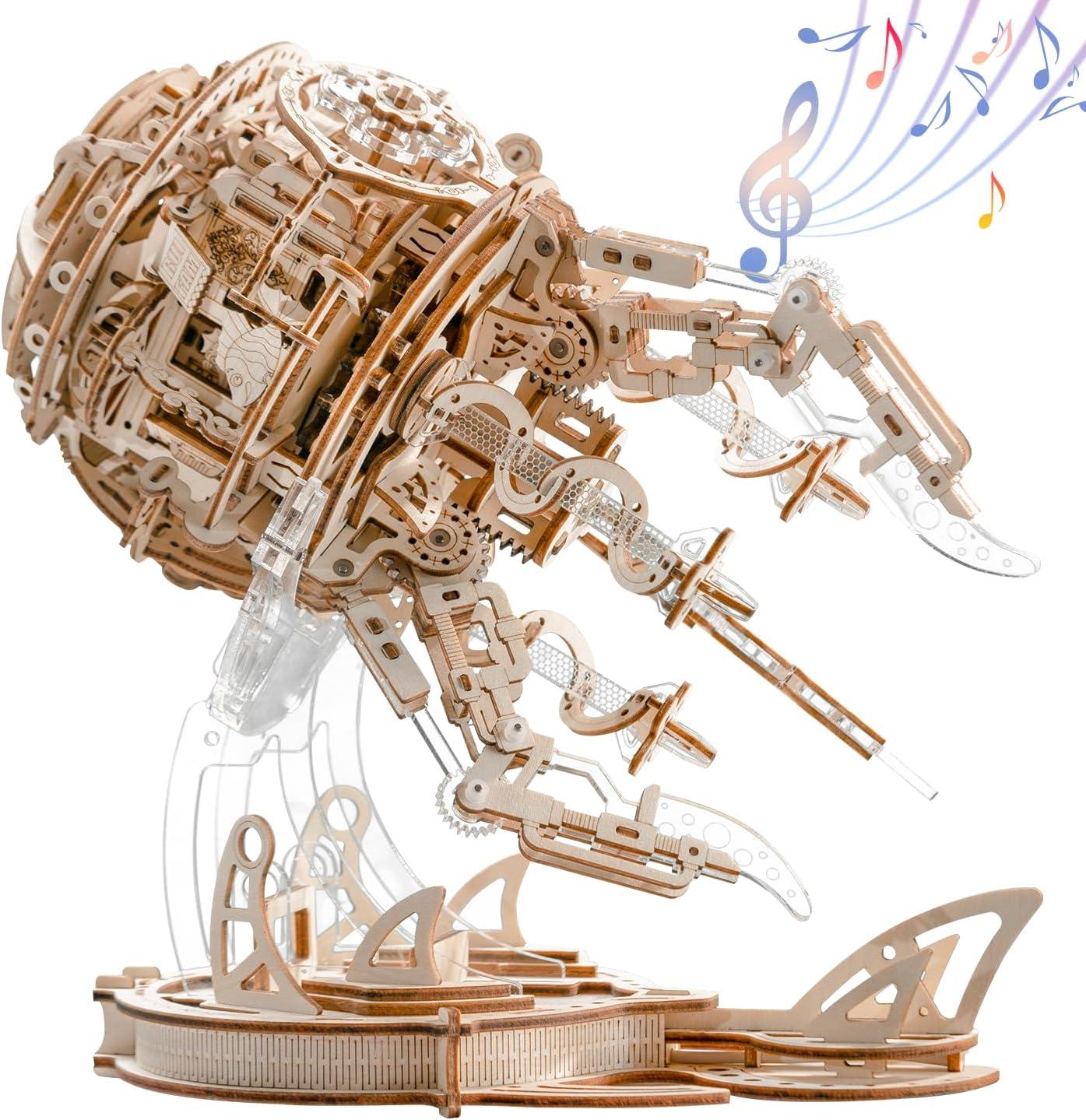 Desktrim™ | Enchanted Aurora Jellyfish Music Box 3D Wooden Puzzle