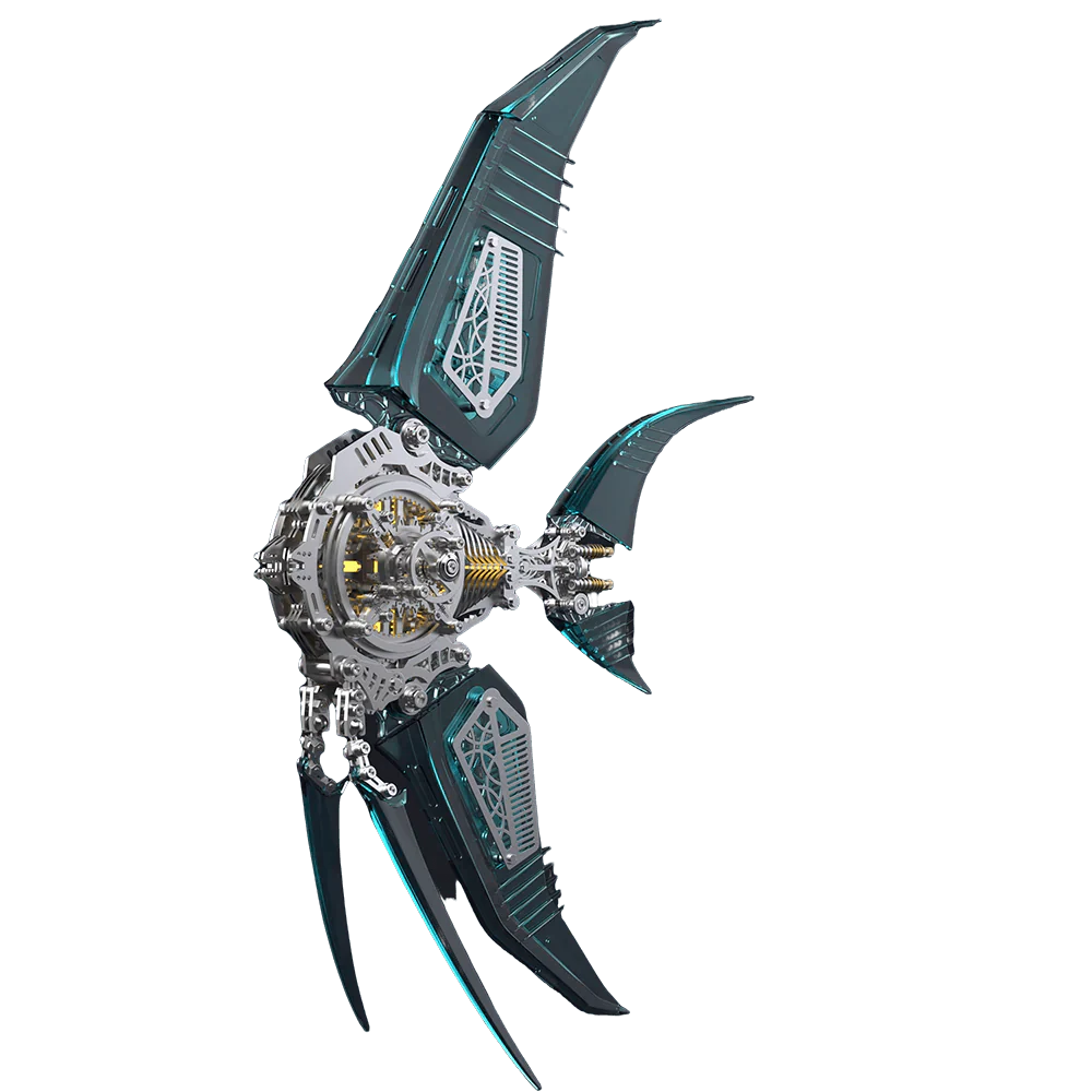Desktrim™ | Celestial Angelfish 3D Metal Model