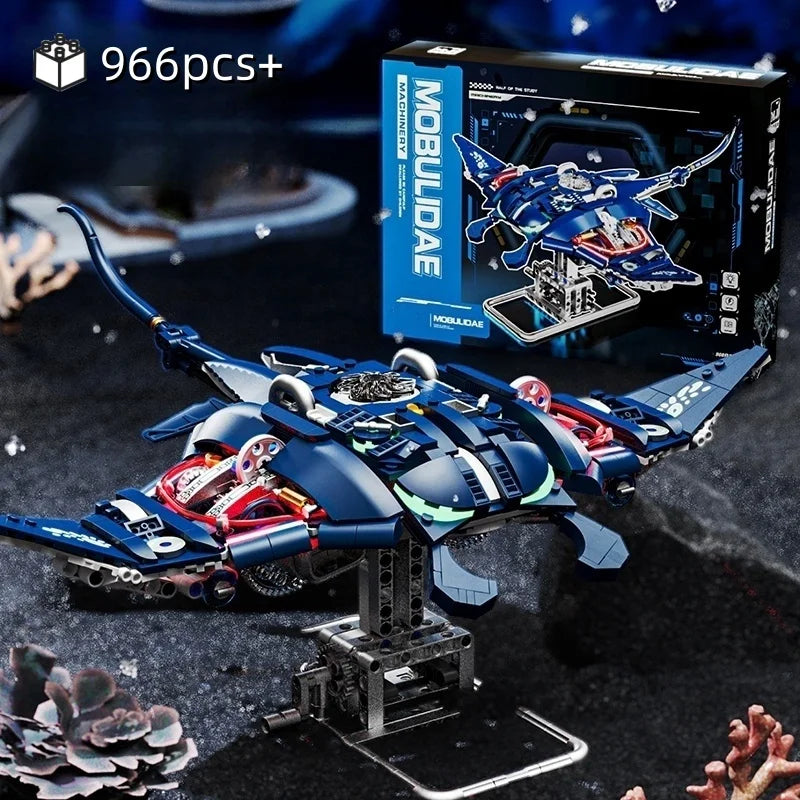 Desktrim™ | Mechanical Devil Fish Building Blocks Set