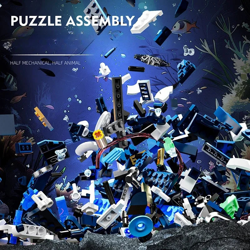 Desktrim™ | Mechanical Devil Fish Building Blocks Set