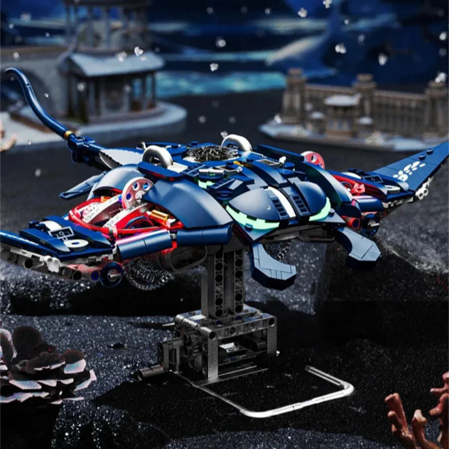 Desktrim™ | Mechanical Devil Fish Building Blocks Set