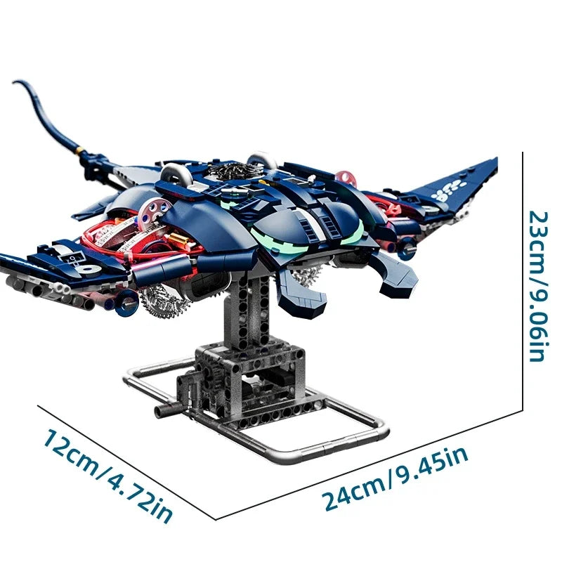 Desktrim™ | Mechanical Devil Fish Building Blocks Set